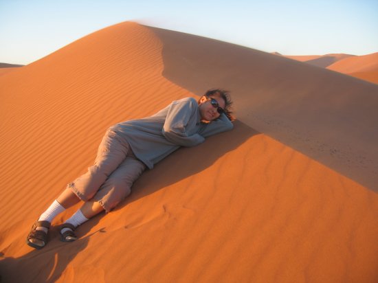 windy with blowing sand