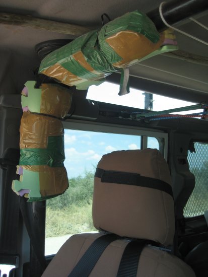 padded roll-bar for extra safety!