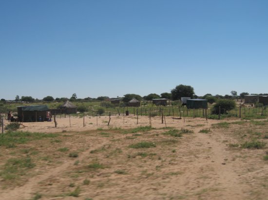 rural Botswana from the road