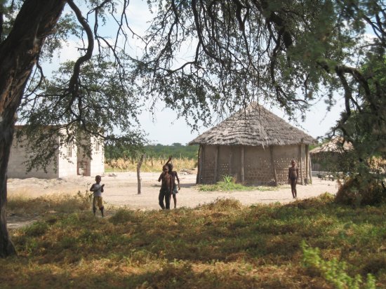 small village en route to Savuti