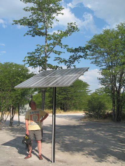 solar panel installed just days before!