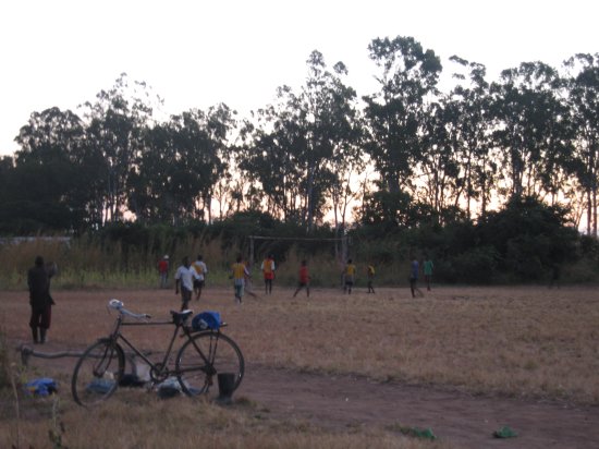 TIkondane football practice