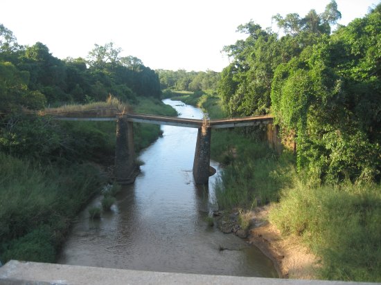 luckily we didn't have to cross this bridge!