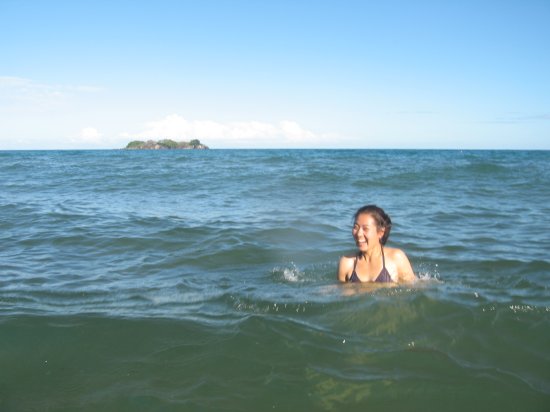 you can kayak to that island, but we didn't