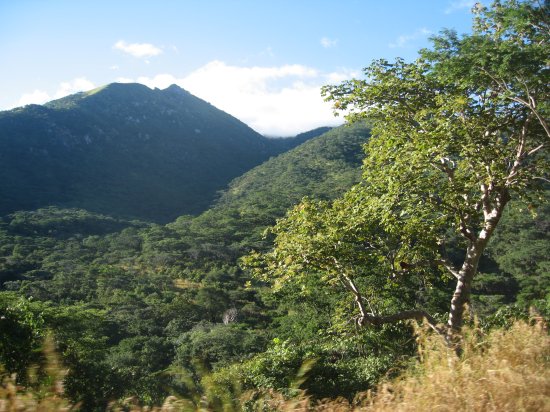 looking down into the valley