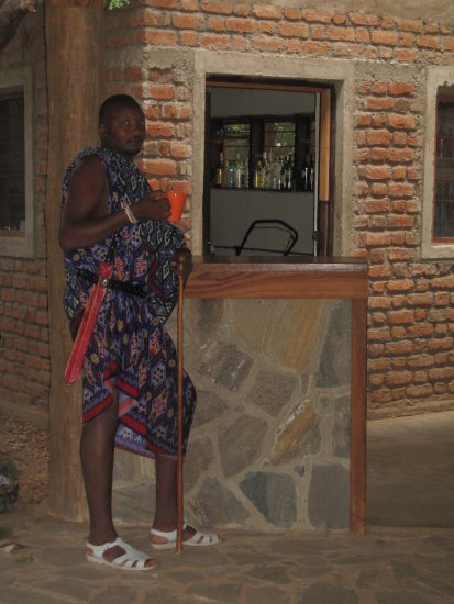 our very own Massai barman