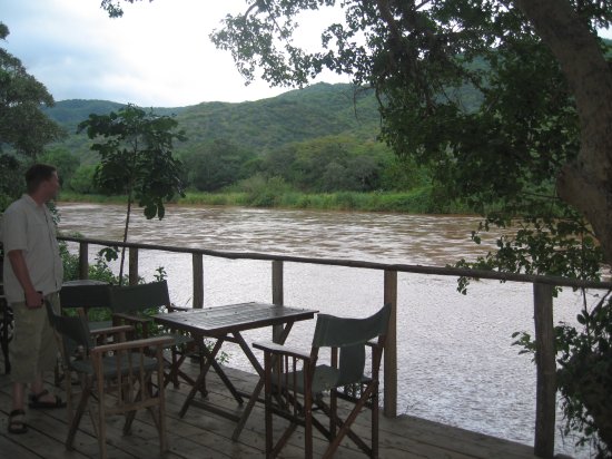 Ruaha River from restaurant's balcony