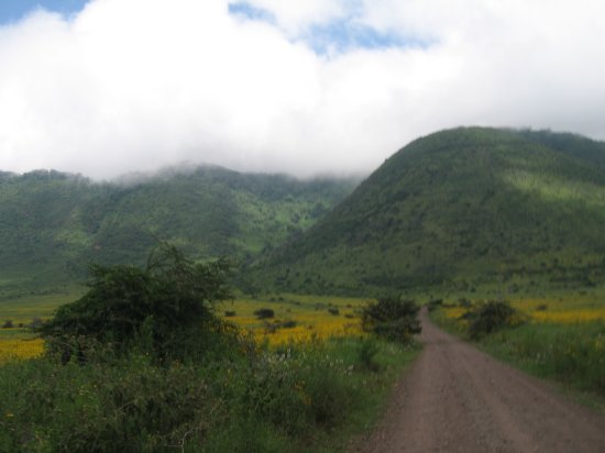 heading back out of crater