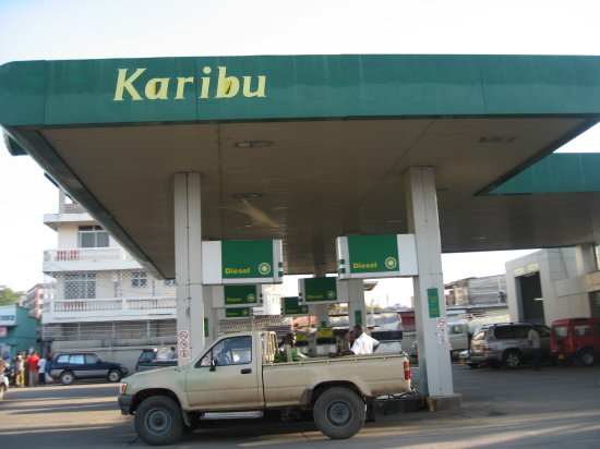 "Karibu" means Welcome in Swahili