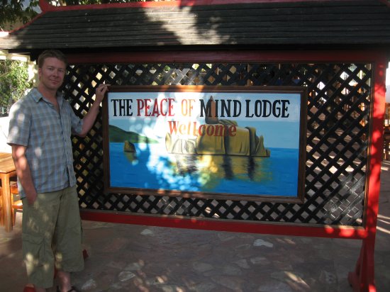 Peace of Mind Lodge gate