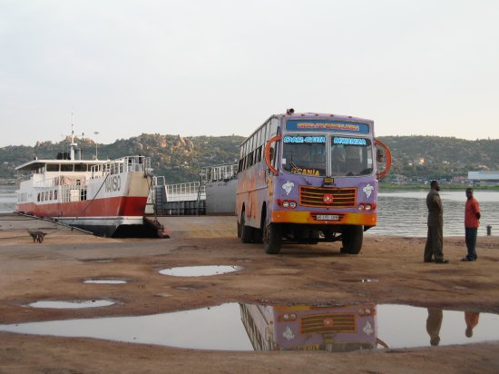 Ready to board the Nansio ferry