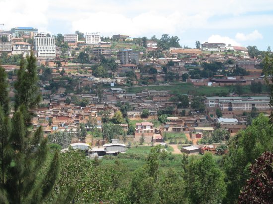 view of Kigali from Memorial Centre