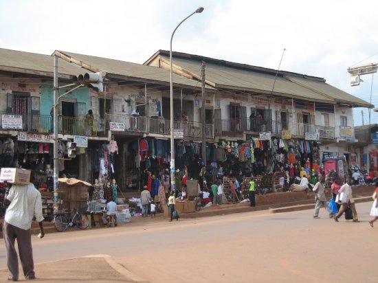 entering Kampala