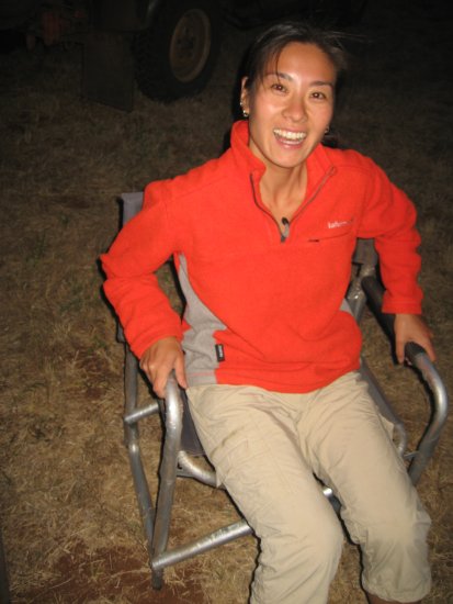 using our camp chairs for the FIRST TIME!!!