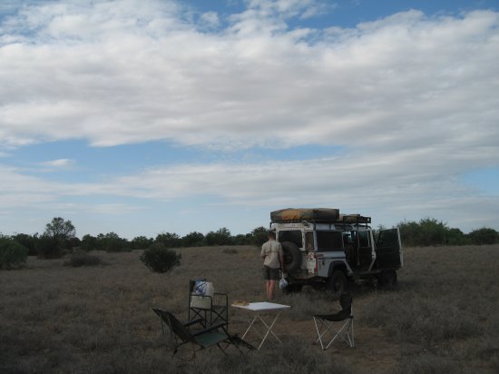 Packing up bush camp