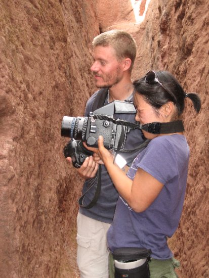 Chiho and her huge camera