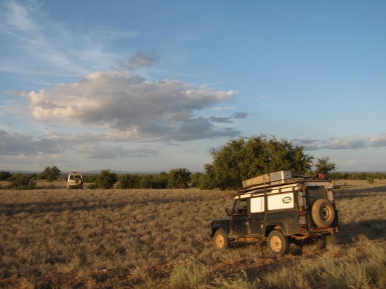 going off-roading to find a bush camp site