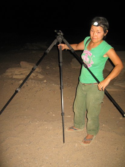 Chiho and her big tripod