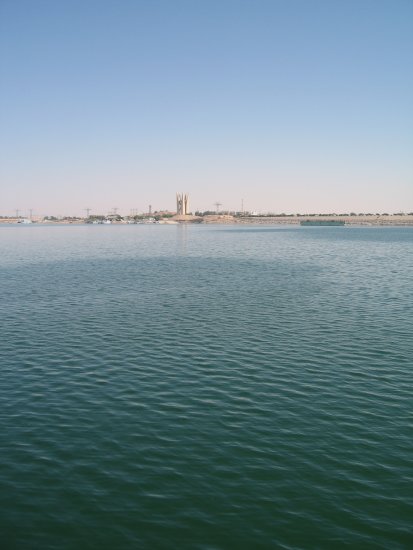 first sight of Aswan!