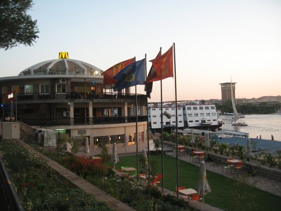 McD's has a garden and best view of Nile