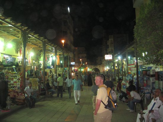 night-time souq in Aswan