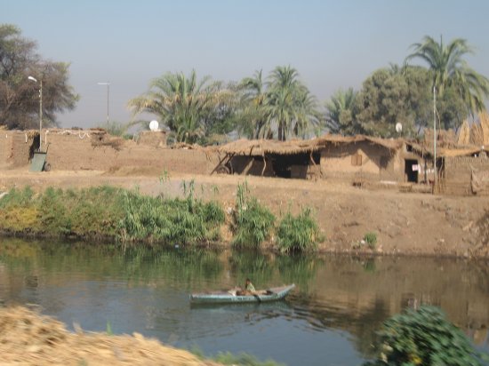 rowing across the Nile