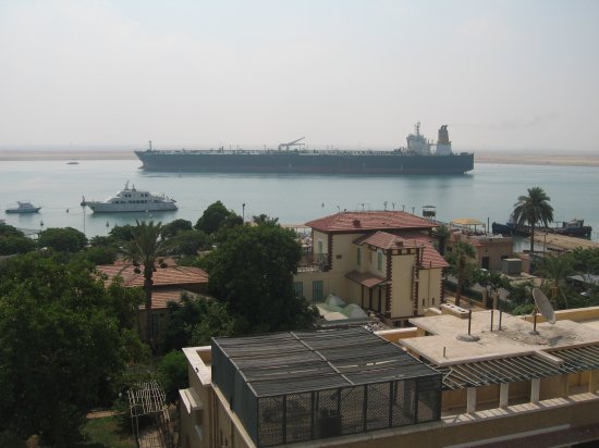 another massive ship entering Suez