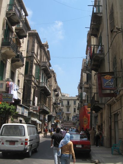 Alexandria's narrow roads