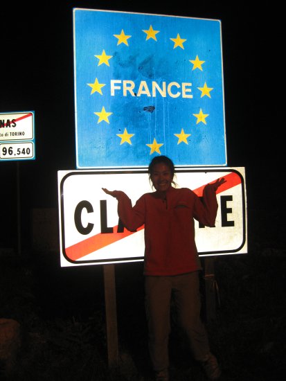 Entering France!