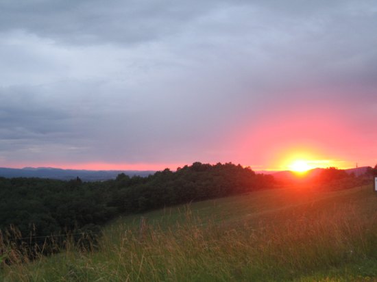 sunset ride home