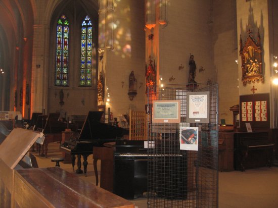 piano/violin duet concert in Limoux Church