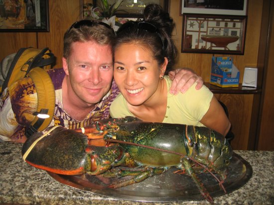 this is a real live BIG LOBSTER