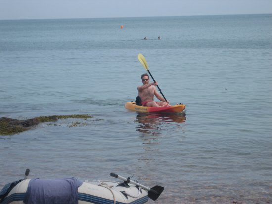 Anthony kayaking