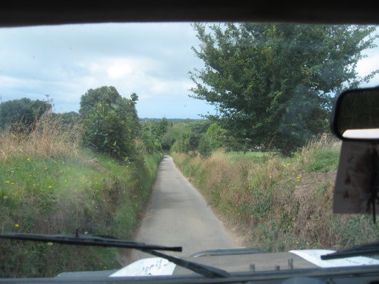drive to L'Etable on narrow road