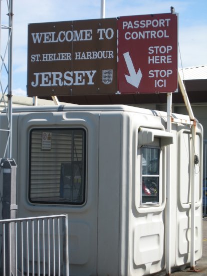 Off the ferry and into Jersey!