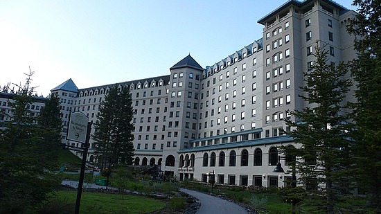 the lovely Fairmont Hotel at Lake Louise