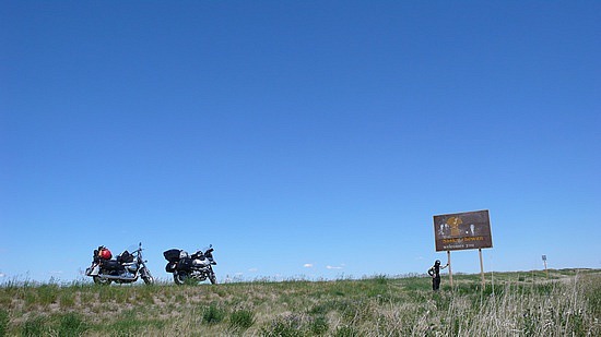 at the Saskatchewan border!