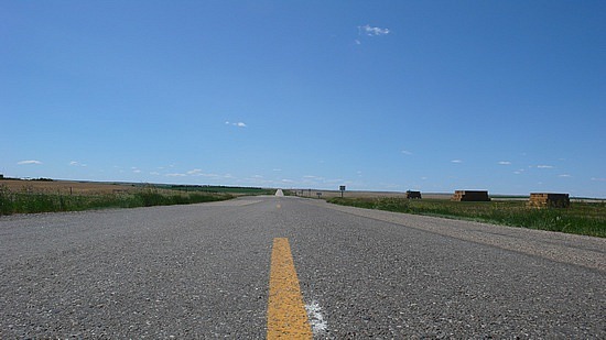 straight road ahead