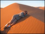 windy with blowing sand