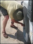 deflating tires for the gravel roads