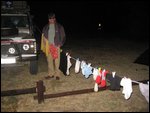 Matt's washing line which the dogs wrecked