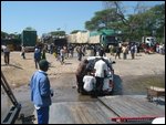 toyota rolling off ferry into zambia