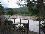 Ruaha River from restaurant's balcony