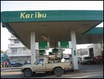 "Karibu" means Welcome in Swahili