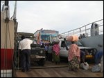 Chris and Chiho backing onto ferry