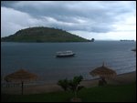 View of Lake Kivu from our balcony