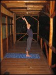 yoga on the balcony