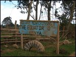 crossing the equator in kenya!