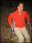 using our camp chairs for the FIRST TIME!!!