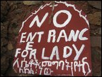 no entrance for lady